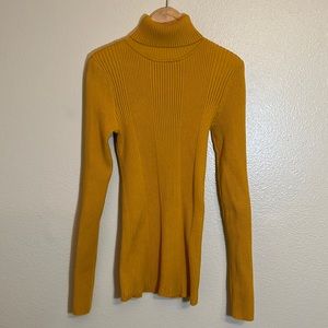 Title Nine Yellow Turtleneck Long Sleeve Shirt